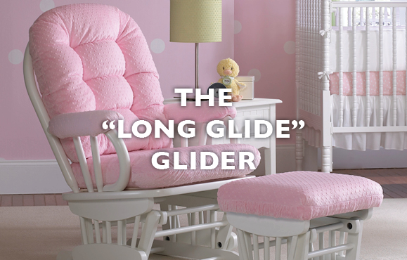pink rocker glider