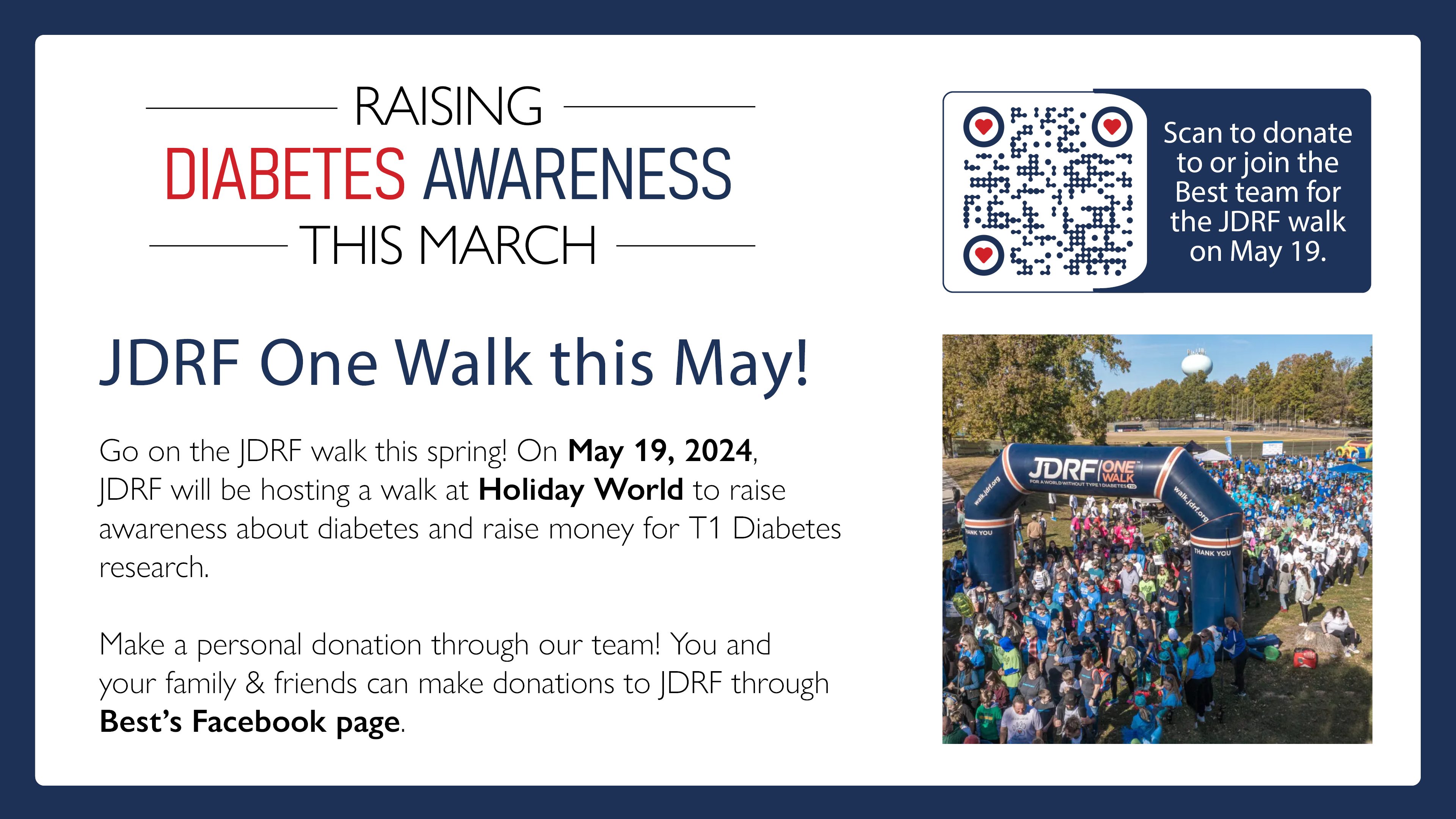 JDRF Walk Information