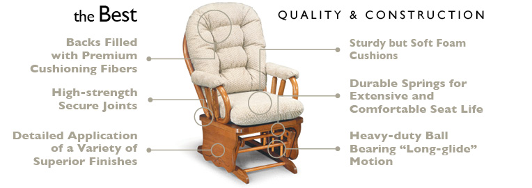 best chairs inc glider rocker replacement cushions