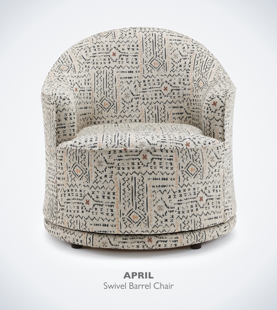 April Swivel Barrel Chair