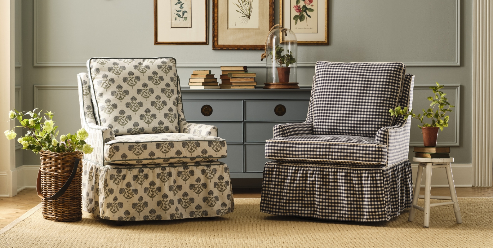 Laurette Chair & Swivel Glider